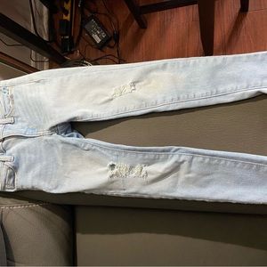 Old Navy, distressed rockstar, jean leggings, euc size 6 girls
